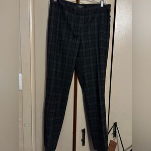 Talbots Dark Plaid Trousers